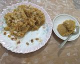 A picture of step 3 of Pineapple halwa.