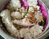 A picture of step 4 of Beetroot Cold Curd Rice - Nutritious - Probiotic - Cooling Comfort Food.