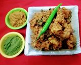 A picture of step 3 of Cauliflower pakoda.