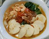 Foto langkah ke 5 dari resep Seblak macaroni udang.