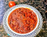 A picture of step 5 of Tomato Garlic Pickle.