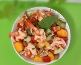 A picture of step 5 of Mango, Fruits and Shrimp Salad with Nuts.