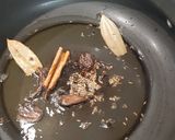 A picture of step 1 of Matar Murg Tahiri.