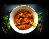 A picture of step 5 of Chicken Kosha.