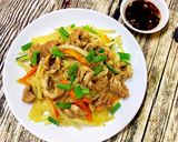 Hình bước làm 3 của món Cật Heo Xào Su Hào