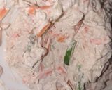 A picture of step 2 of Chicken mayonnaise sandwiches.