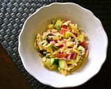A picture of step 7 of Vegetable-Packed Orzo Pasta Salad.