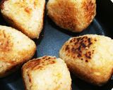 A picture of step 3 of Remade Grilled Rice Balls (Yaki Onigiri) with Seasoned Rice.
