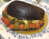 Une image de l'étape 16 de Aubergines farcies épinards courgettes tomates cerises et mozzarella.
