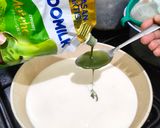 Foto langkah ke 3 dari resep 587. Caramel Custard Matcha Pudding.