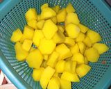 A picture of step 1 of Vegetable Potato Soup.