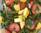 Foto del paso 3 de la receta: Rollo de pollo en salsa de manzana con ensalada