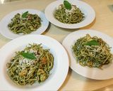 Foto langkah ke 8 dari resep Rosemary Chicken Pesto Spaghetti .