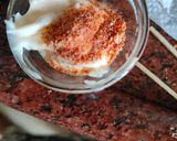 A picture of step 4 of Purple Sweet potato french fries with spicy dip.