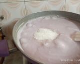 A picture of step 3 of Purple Yam barfi dessert.