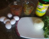 Foto del paso 1 de la receta: Tortitas de huevo con nopales y salsa de jitomates asados