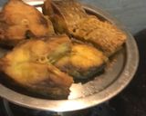 A picture of step 1 of Doi-Katla Kalia (Carp in the Yoghurt Curry).