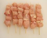A picture of step 2 of Grilled Chicken Skewers with Savory Scallion, Salt, and Sansho Sauce.