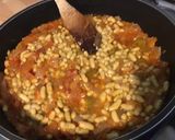 A picture of step 4 of Flageolets with Onions, Garlic, Sun-Dried Tomatoes, and Homemade Chakchouka.