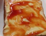 A picture of step 5 of Cheesy Egg sandwich.
