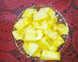 A picture of step 1 of Pineapple Curry/Gojju/Pachadi.