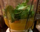 A picture of step 1 of Aam Panna Popsicle.