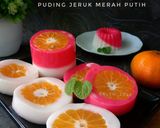 Foto langkah ke 6 dari resep Puding Jeruk Merah Putih.
