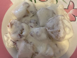 Dadignocchis de calabaza con salsa de queso suave