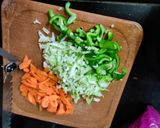 A picture of step 2 of Mix vegetable spaghetti.