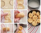 A picture of step 4 of Rose Rolls.