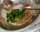 A picture of step 1 of Fenugreek leaves with brinjals sabzi.