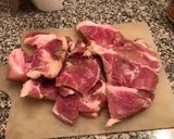 Foto del paso 1 de la receta: Bondiola a la mostaza con chaucha y huevo!! Riquísimo!