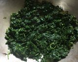 A picture of step 3 of Water Spinach Saag.