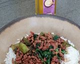 Foto del paso 9 de la receta Wok de judías verdes, carne picada y espinacas