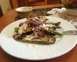 Foto del paso 5 de la receta: Filete y hortalizas a la plancha con mayonesa de ajo