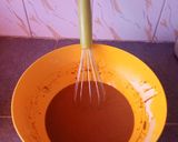 A picture of step 3 of Moist chocolate cake using table top cooker.