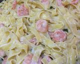 Tagliatelle fokhagymás garnélával recept fázis 3 fotója