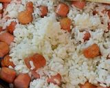 Foto del paso 3 de la receta: Arroz frito con frankfurt