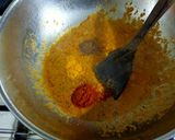 A picture of step 1 of Paneer Angara.