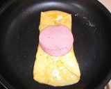 A picture of step 3 of Ham and Egg Sandwich for Lunch or Bento.