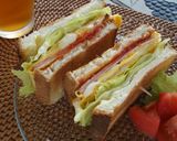 A picture of step 9 of Ham and Egg Sandwich for Lunch or Bento.