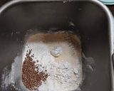 A picture of step 1 of Rye Multigrain Flaxseed European Bread.
