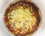 Medvehagymás-szalonnás quiche recept fázis 4 fotója