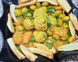 Une image de l'étape 4 de Tajine des olives revisité.