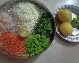 मिक्स वेजि पनीर स्टफ्ड लिफाफा पराठा रेसिपी चरण 2 फोटो