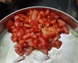 A picture of step 6 of Winter special big size brinjal bartha.