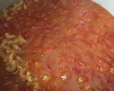 A picture of step 2 of Chili Mac and cheese.