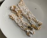 A picture of step 2 of Perfect Crispy Sourdough Fried Salmon Skin.