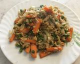 Zöldséges sült rizs recept fázis 4 fotója