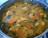 🧡Könnyű, tárkonyos vegyes zöldségleves hús, habarás, rántás nélkül - Jucus módra🧡 recept fázis 4 fotója